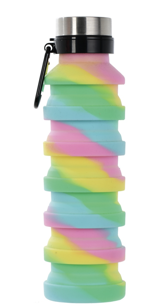 Swirl Tie Dye Collapsible Water Bottle