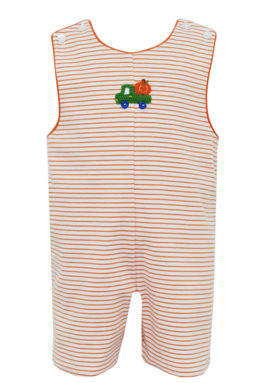 Pumpkin Stitch Orange/White Stripe Jon Jon