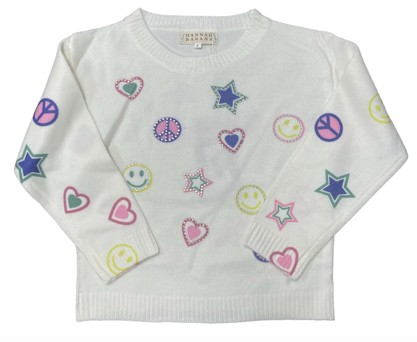 Ivory Emoji Printed Sweater