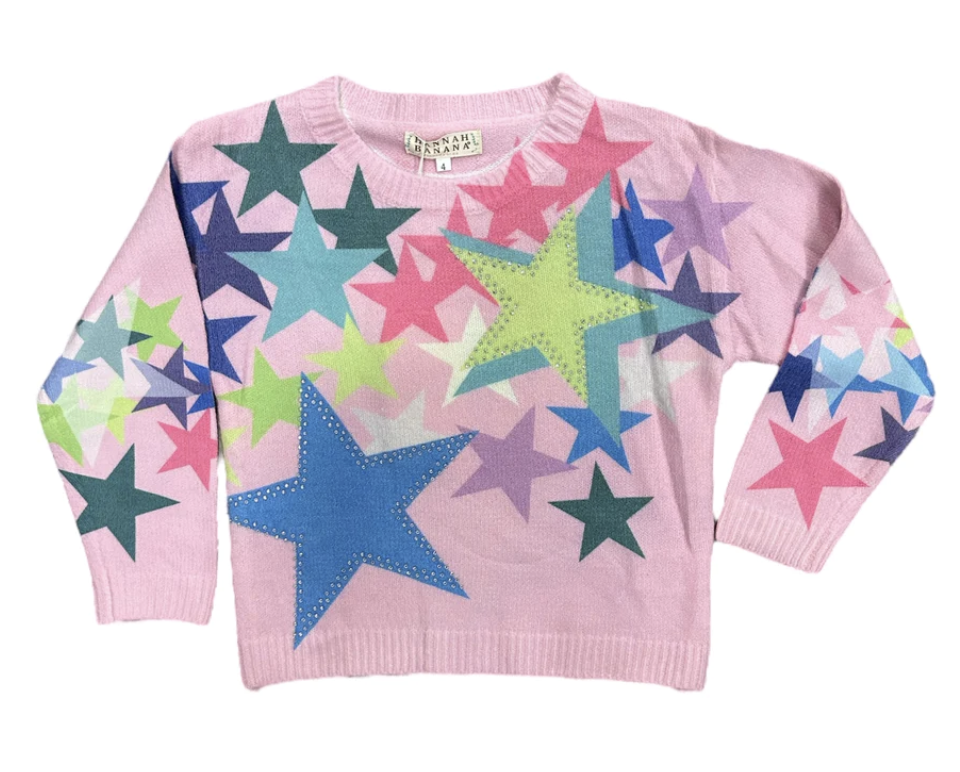 All Over Star Sweater w/Rhinestones