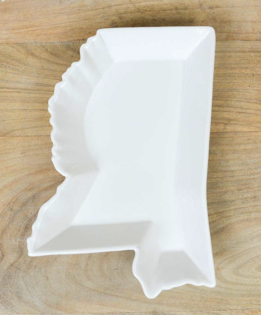 Mississippi Shaped Platter 10"