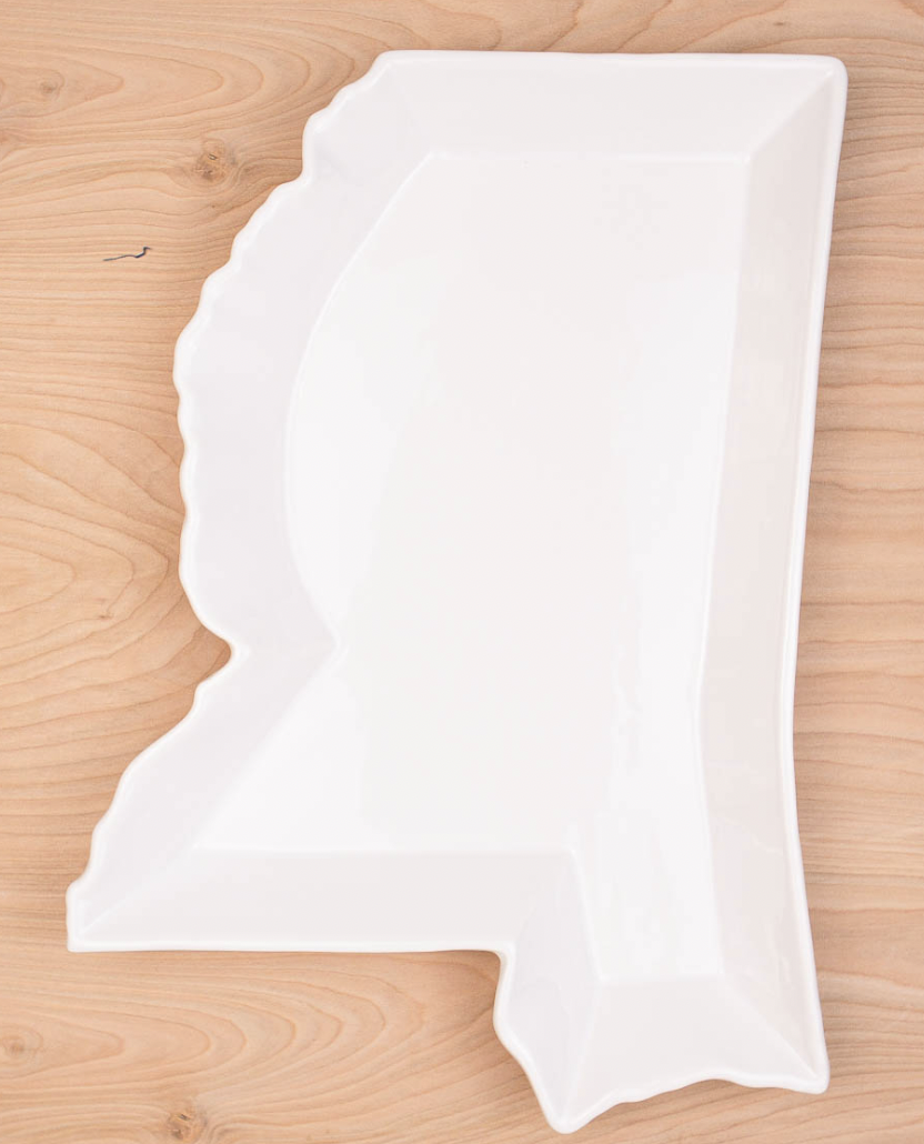 Mississippi Shaped Platter 16"