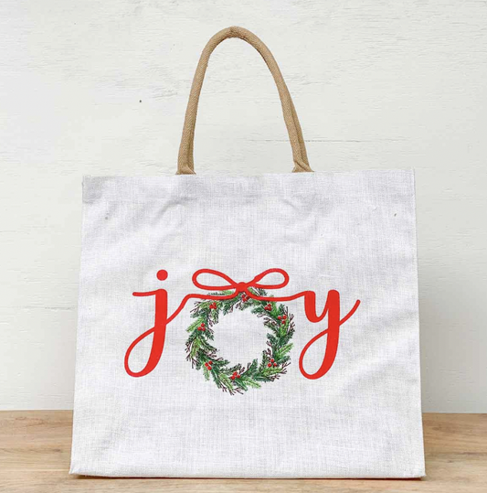 Joy Wreath Carryall Tote