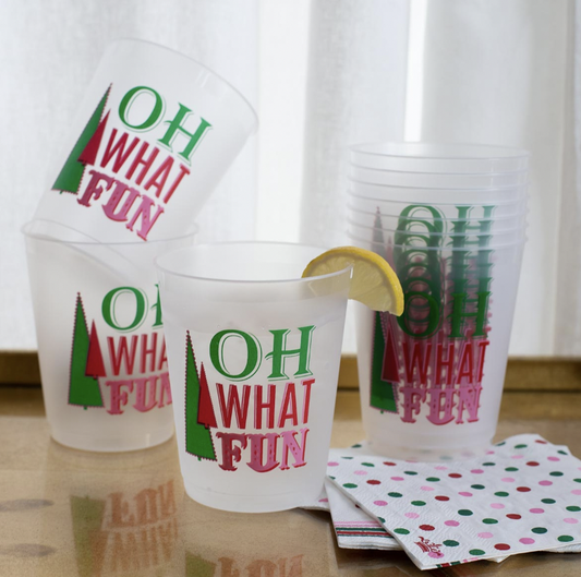 Oh What Fun Party Cups ( Set Of 10 )