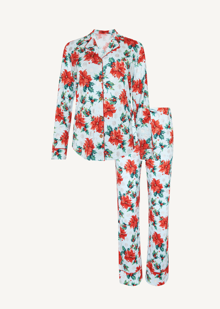 Winter Lily Women's LS Pajama Pant Set