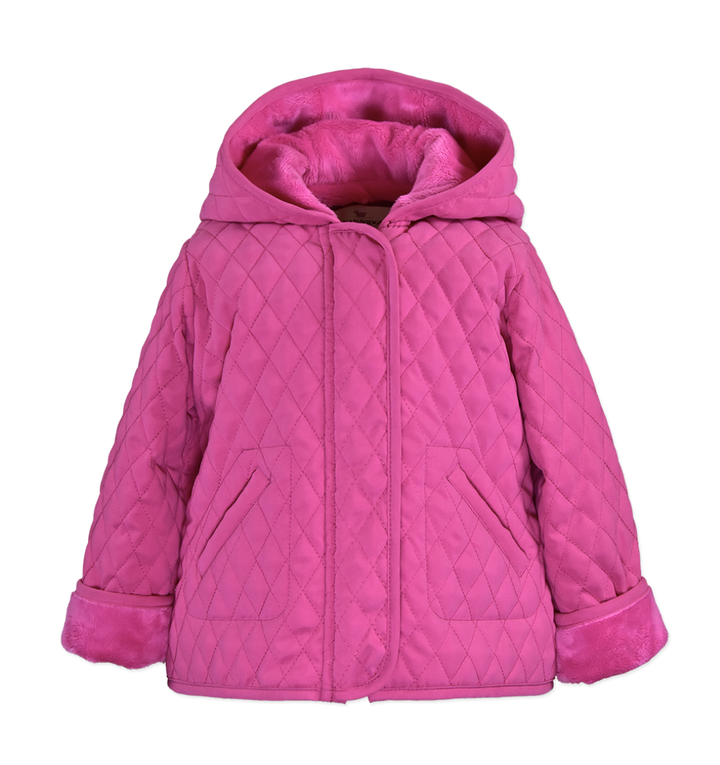 Hooded Barn Jacket Magenta