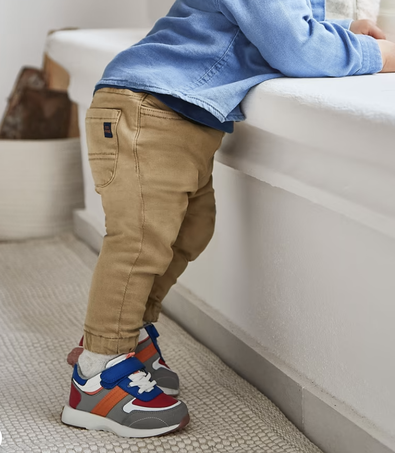 Boys Tan Pull On Jogger Style Jean