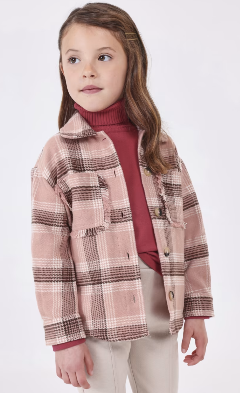 Pink Plaid Shacket