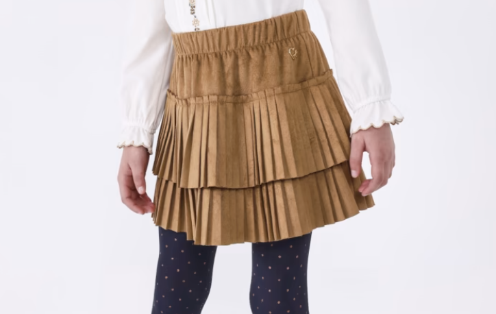 Brownie Pleated Skirt