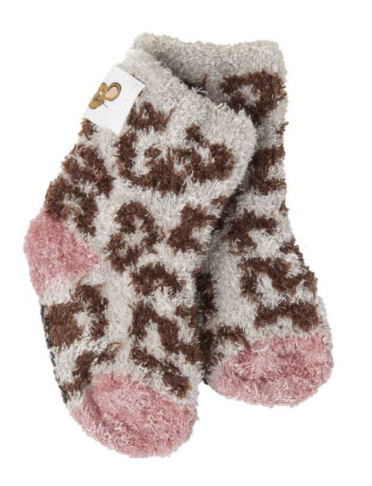 Mouse Creek Cozy Socks- Cheetah
