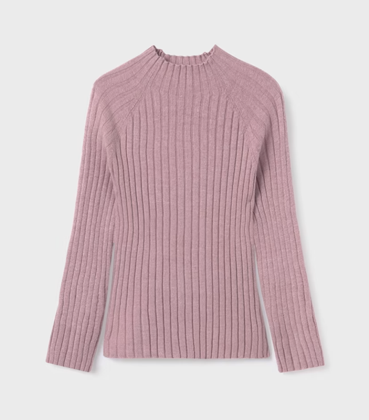 Ribbed Mock Neck Top