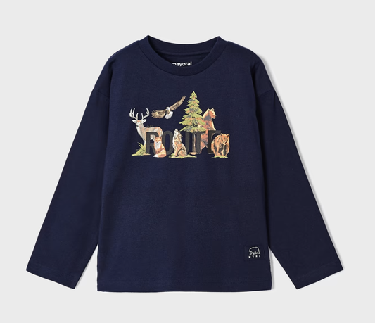Navy Wildlife Tee