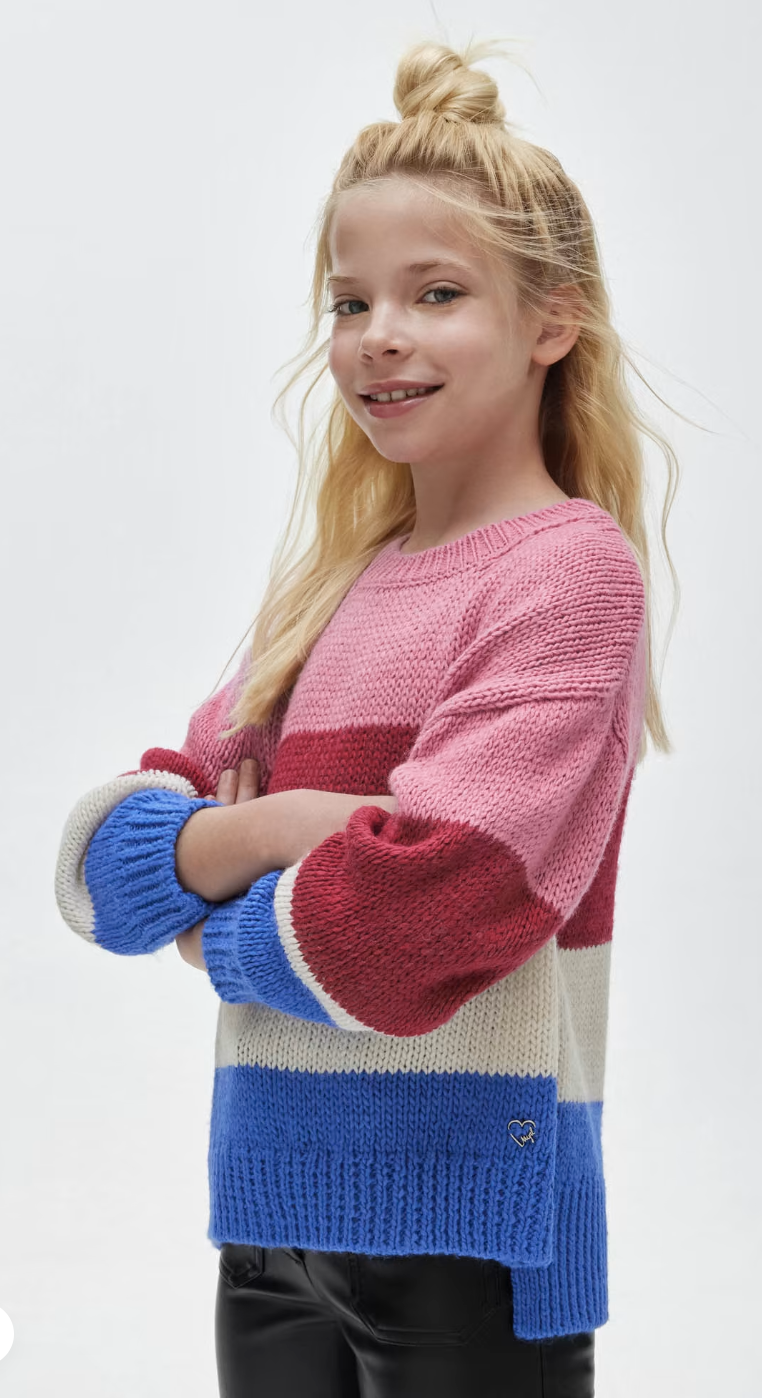 Colorblock Knit Sweater