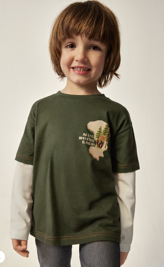 Olive Epic Adventure LS Tee