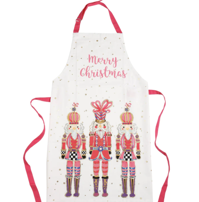 Merry Christmas Nutcracker Apron