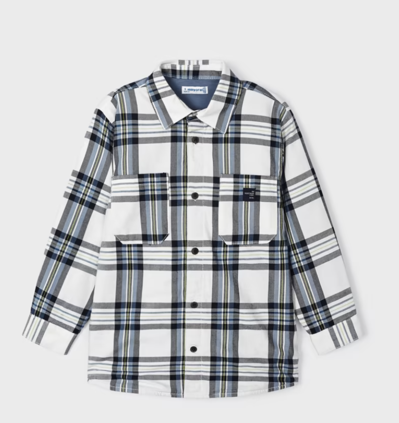 Glacier Plaid Overshirt Jacket