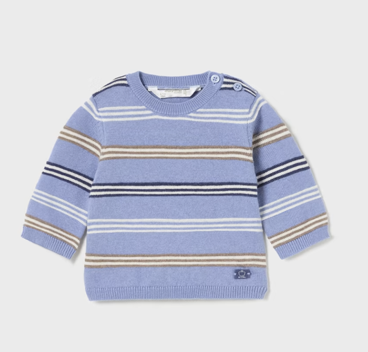 Boys Blue Striped Sweater