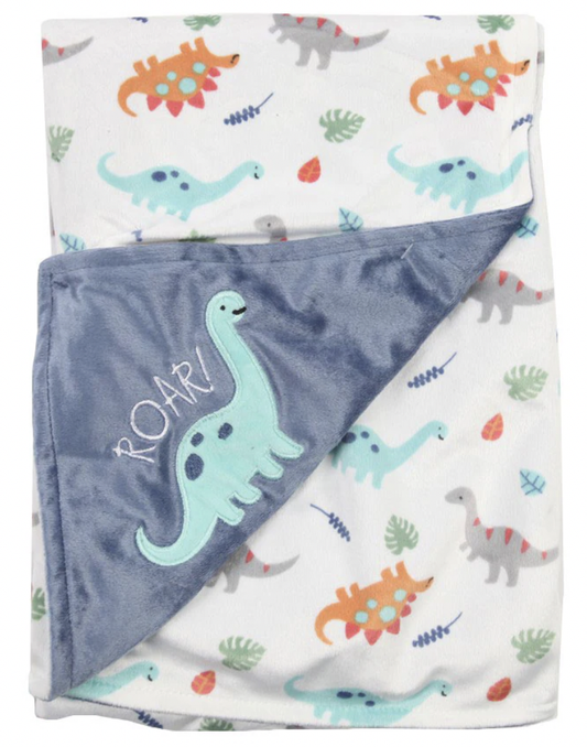 Little Me Dino Reversible Blanket