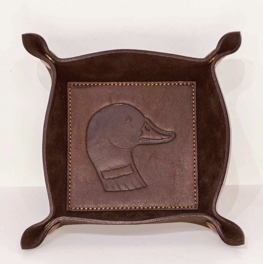 Duck Leather Embossed Valet tray