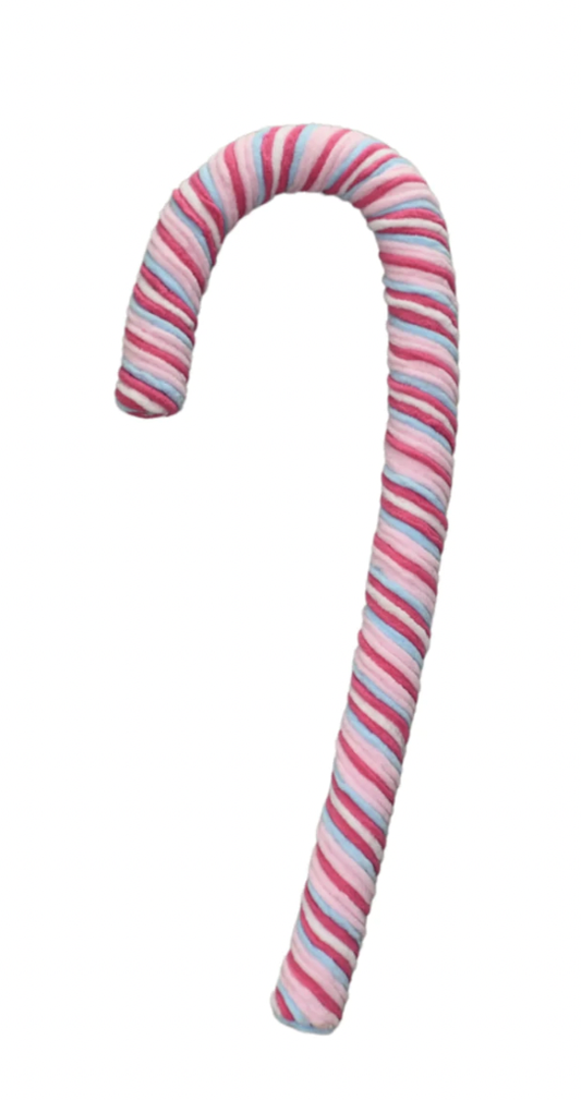 36" Chenille Bright Christmas Candy Cane - Multi