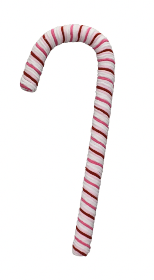 36" Chenille Peppermint Christmas Candy Cane