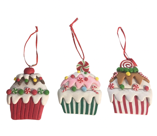 Christmas Cupcake Ornament