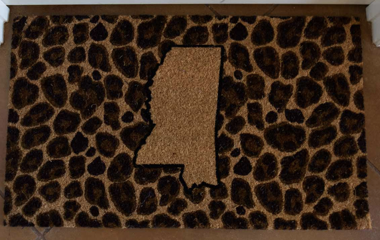 Mississippi Leopard Coir Doormat