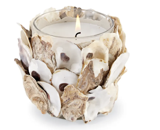 Oyster Shell Filled Candle