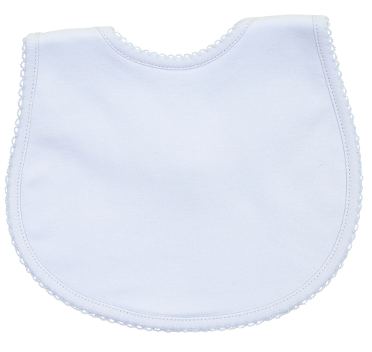 Simply Solids Blue Pima Bib