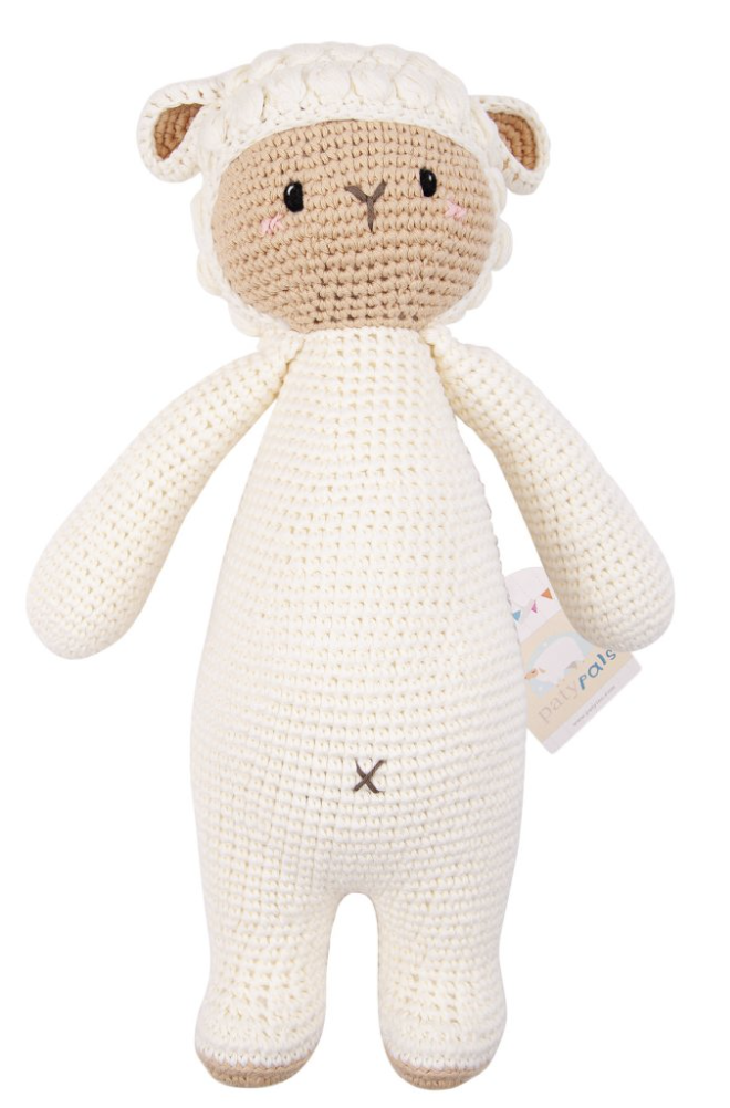 16" Paty Pal Large Crocheted Lamb