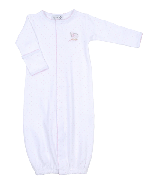 Darling Lambs Pink Embroidered Converter
