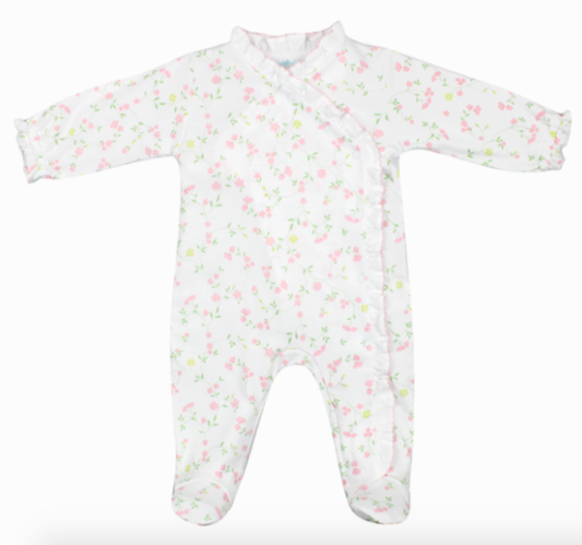LB Magnolia Flowers Footie