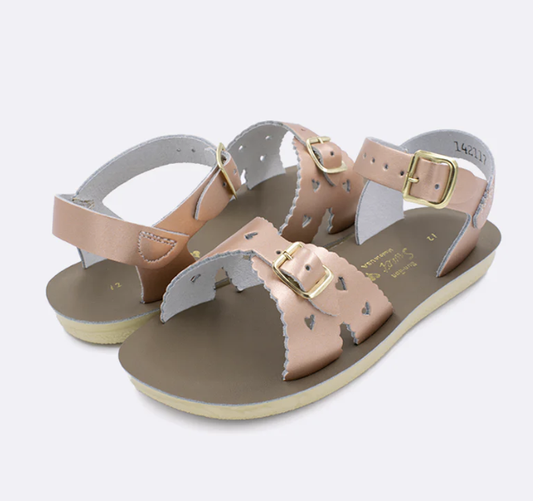 Sweetheart Metallic Rose Gold Sandal