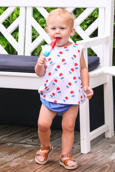 TSK Patriotic Ice Cream Diaper Set