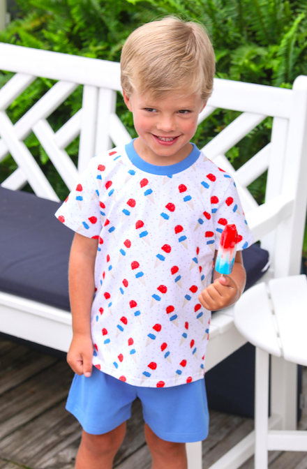 TSK Patriotic Ice Cream Short Set