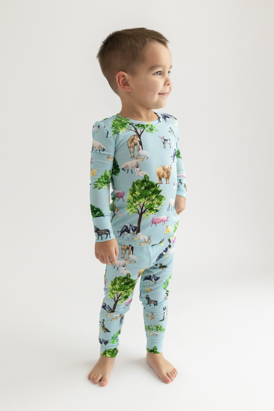 Posh Peanut Brayden Long Sleeve Basic Pajama