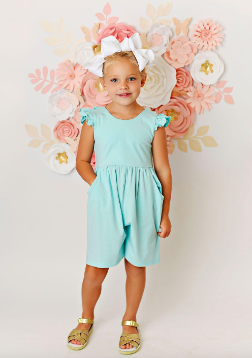 Swoon Baby Aqua Blue Pocket Jumper