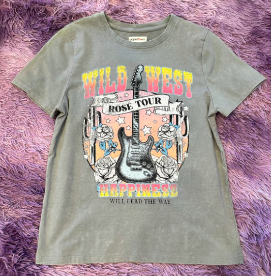 Wild West Rose Tour Front/Back Tee