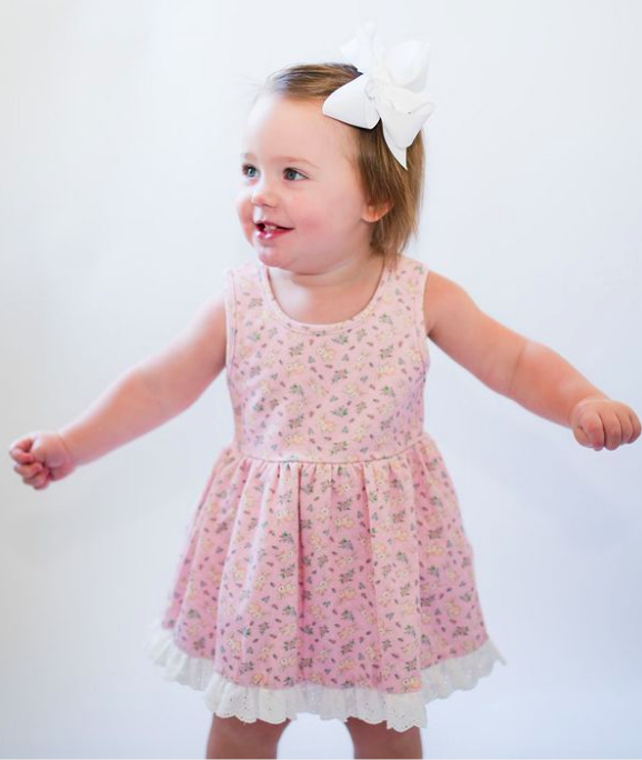 Swoon Baby Spring Bunny Bubble Eyelet Dress