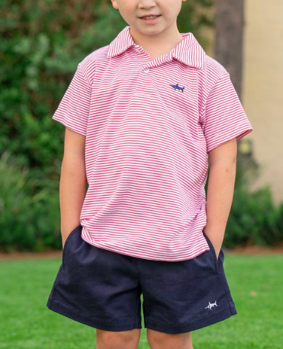SWB Signature Polo Red Stripe