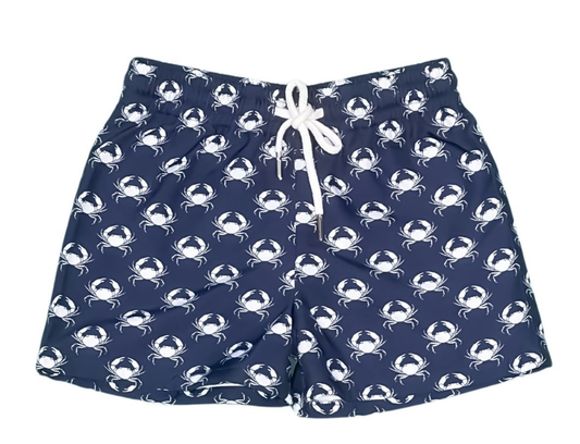 SWB Saint Simons Shorties Navy/White Crabs