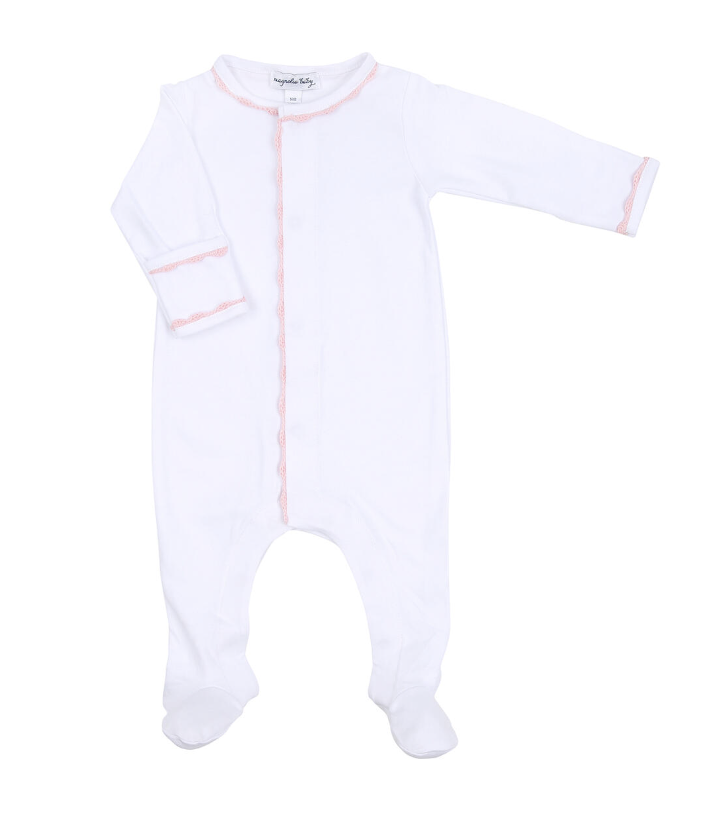 MB Baby Joy Emb Footie Pink