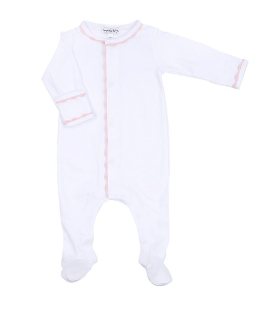 MB Baby Joy Emb Footie Pink