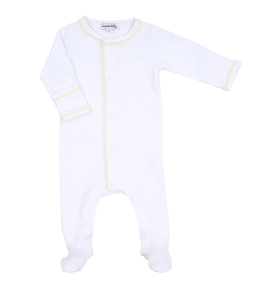 MB Baby Joy Emb Footie Yellow