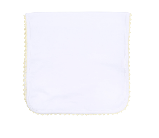 MB Baby Joy Emb Burp Cloth Yellow