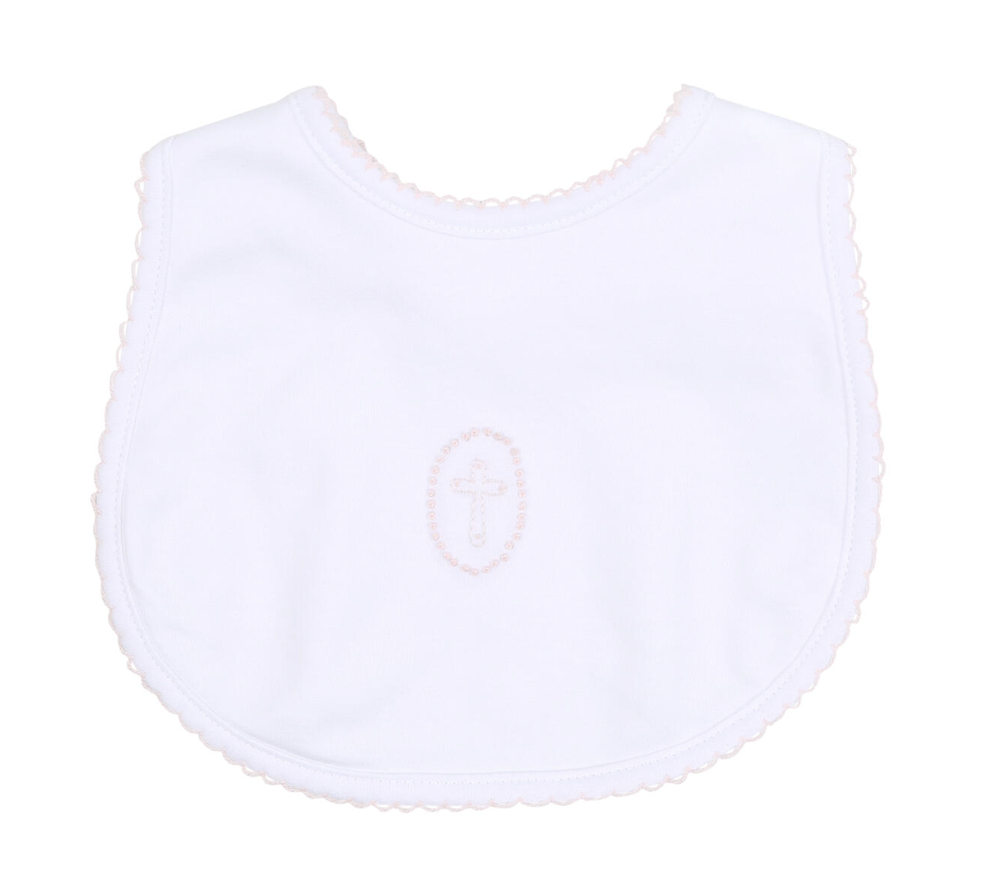 MB Blessed Spring Emb Bib Pink