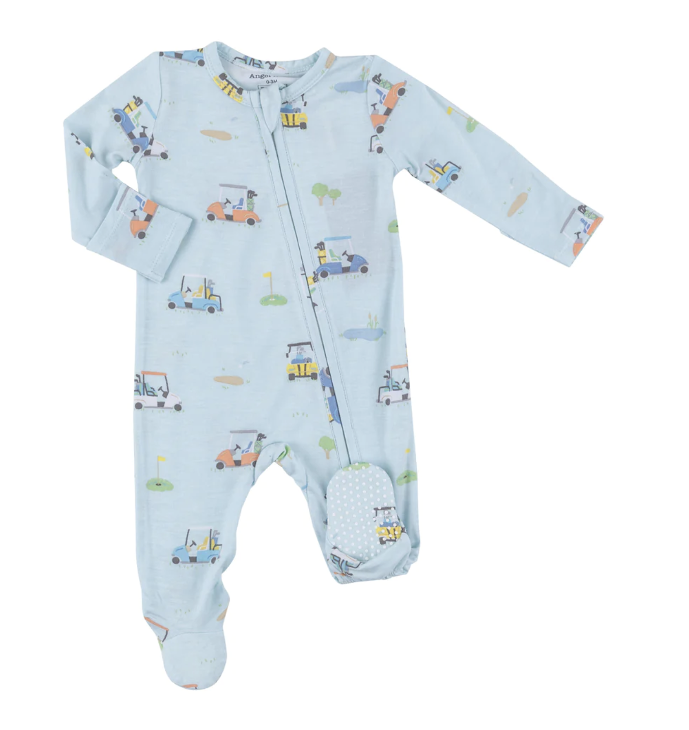 Angel Dear Golf Carts Blue 2 Way Footie