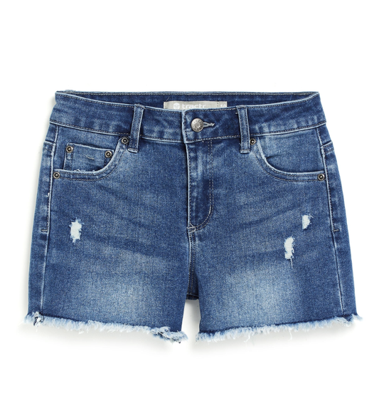 Brittany Fray Hem Shorts Indigo