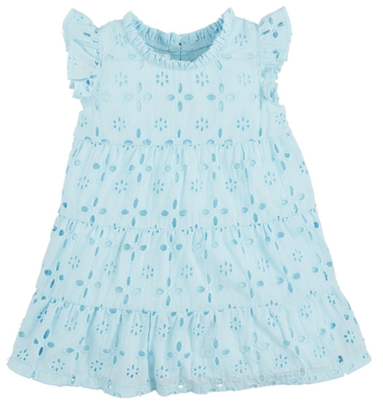 Blue Mini Lulu Eyelet Dress