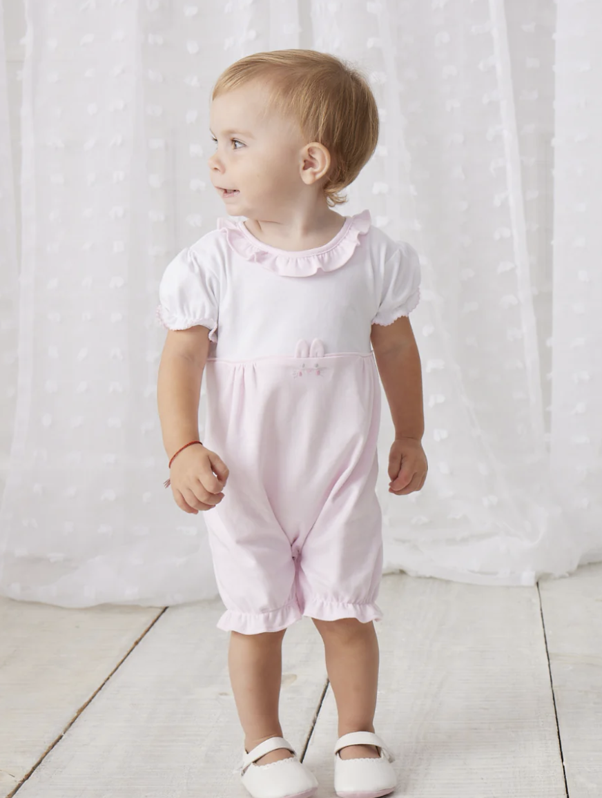 Cottontail Hollows Pink Short Playsuit